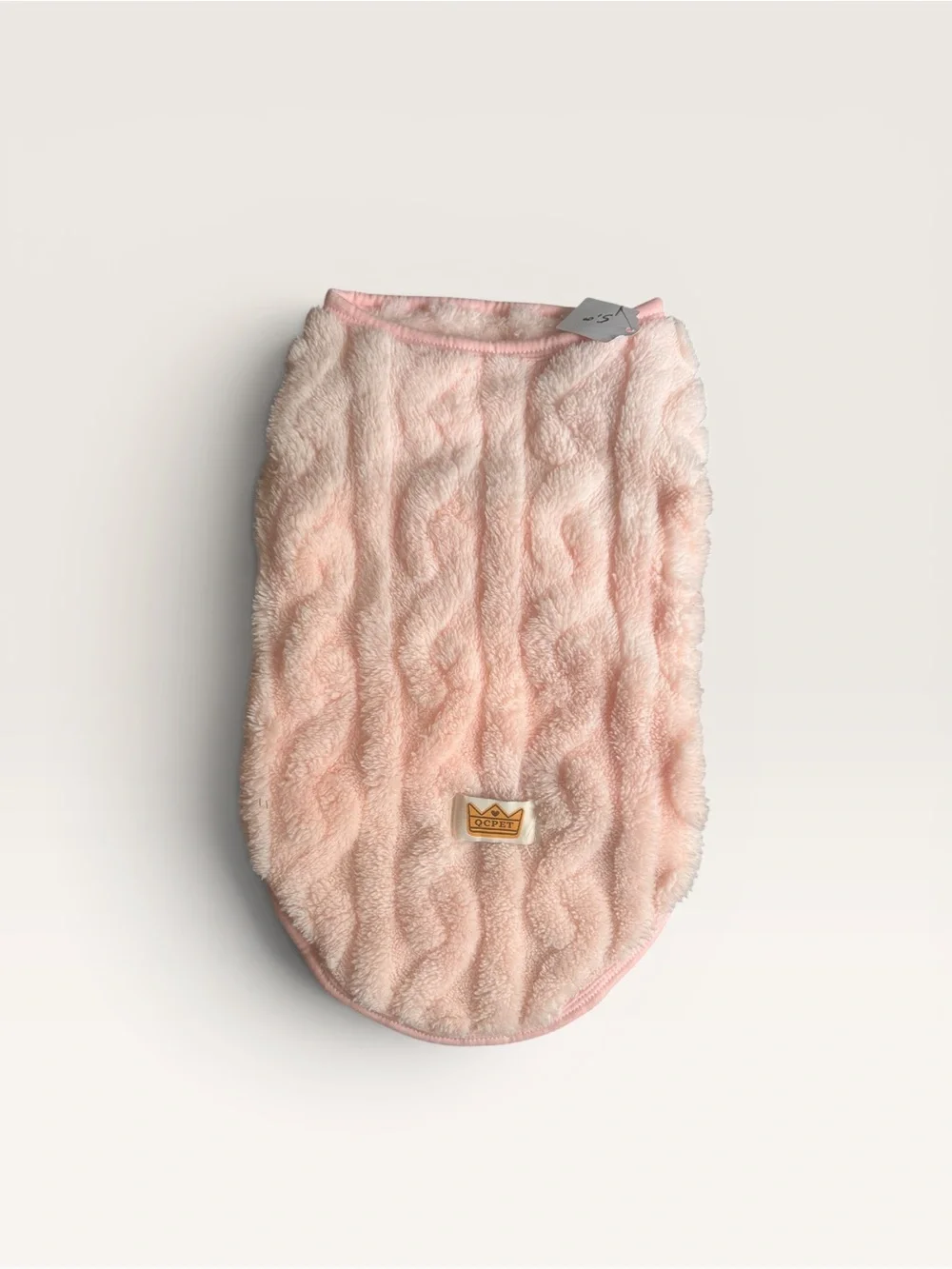 Soft Pink Quilted Dog Vest — Cozy Pet Sweater